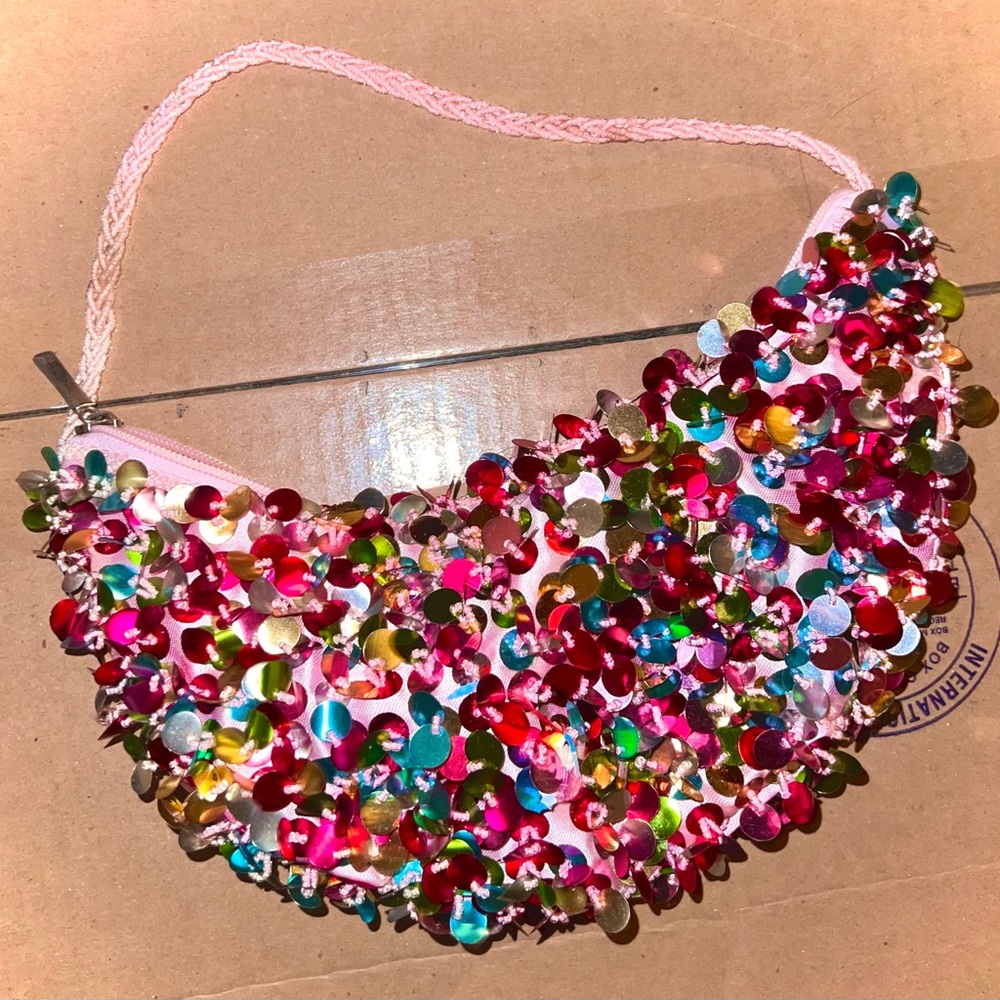 Sequin purse